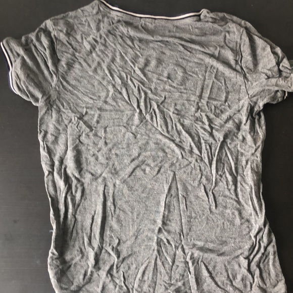 Grey Garage T-Shirt w Bordered Collar - Picture 3 of 3